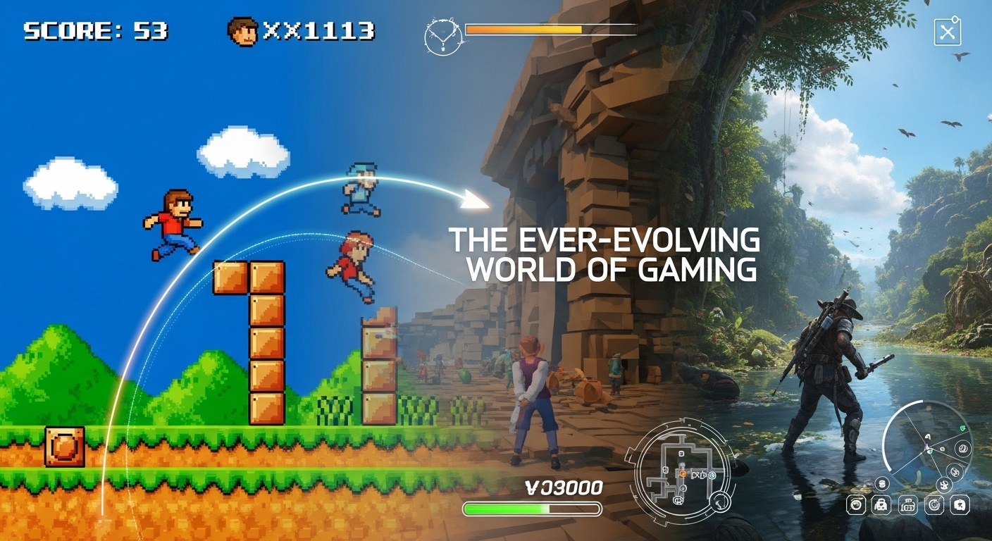 The Evolution of Gaming: From Pixels to Virtual Worlds